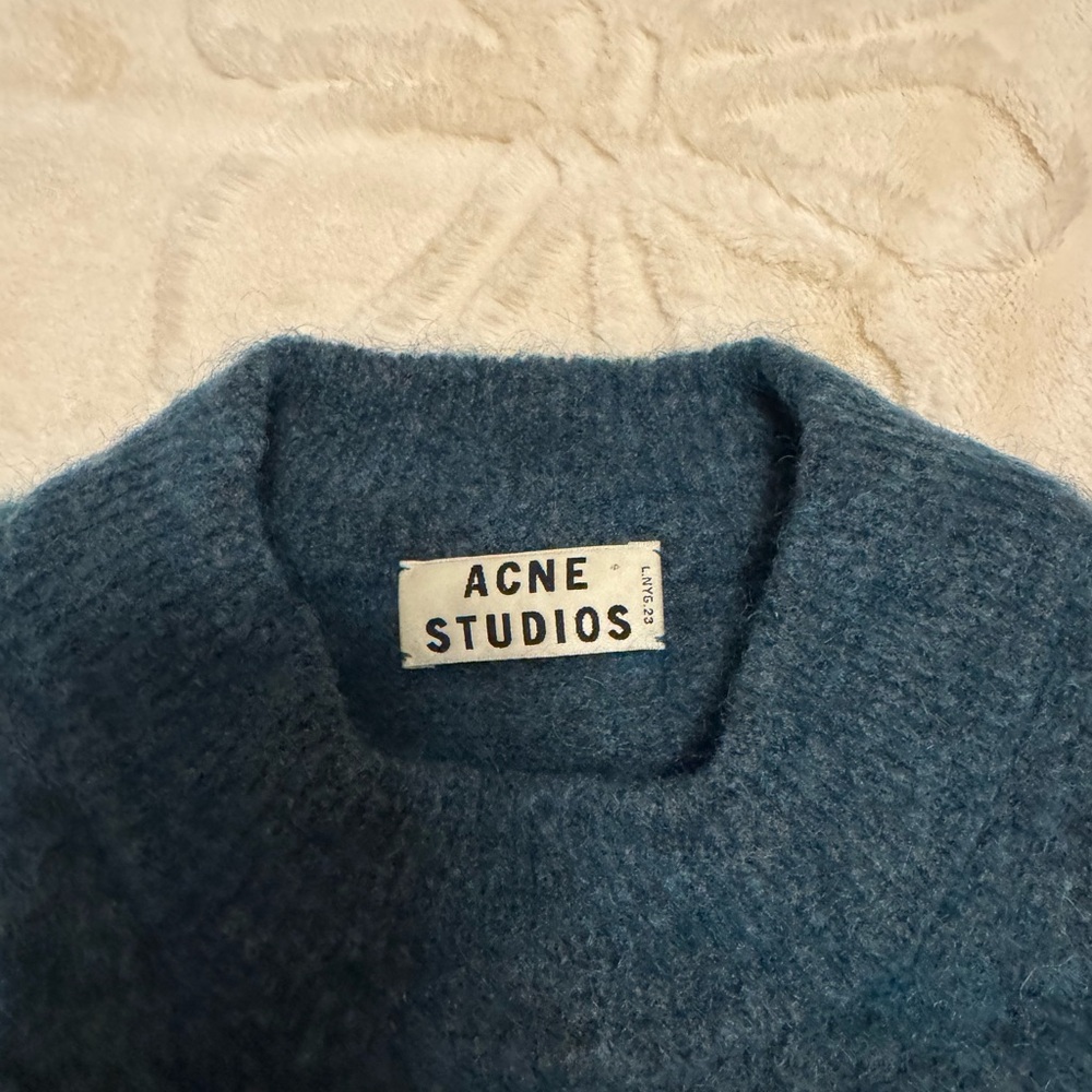 Acne Mohair Blend Sweater in blue
